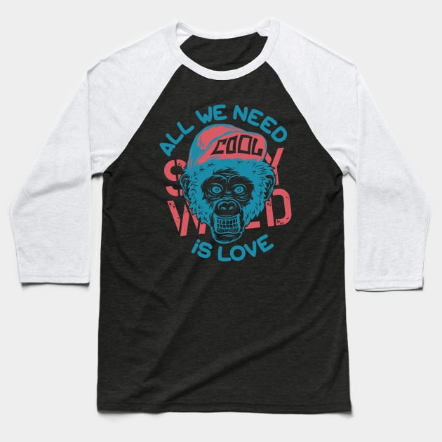 All We Need Is Love Baseball T-Shirt by BrillianD